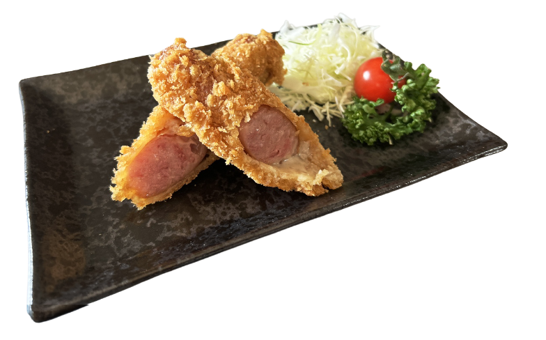 チーズ入りソーセジフライ